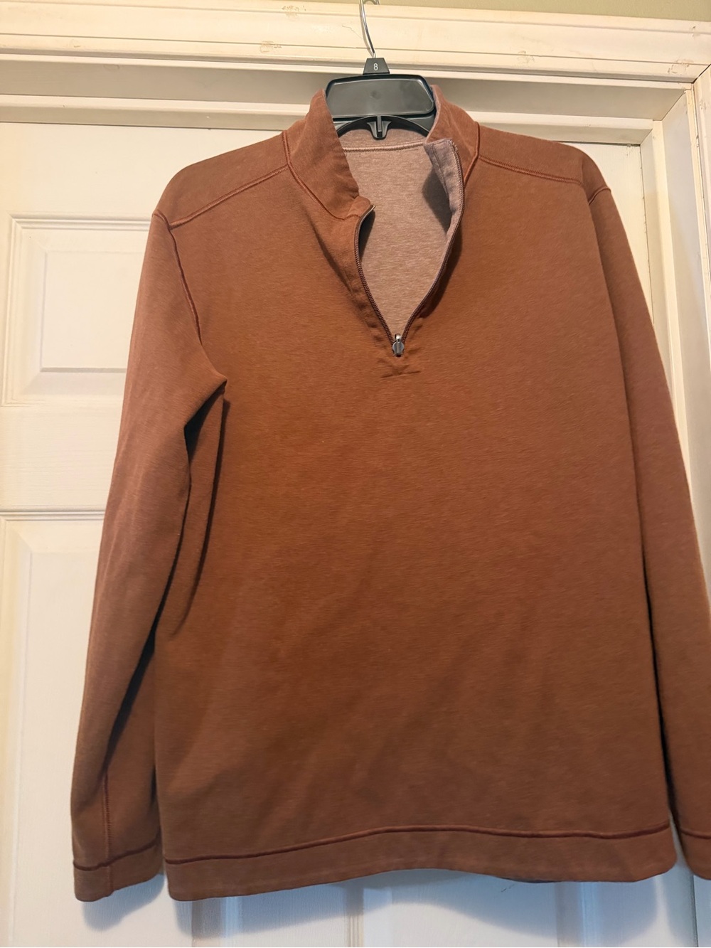 Men’s reversible quarter zip long sleeve large - Picture 2 of 4